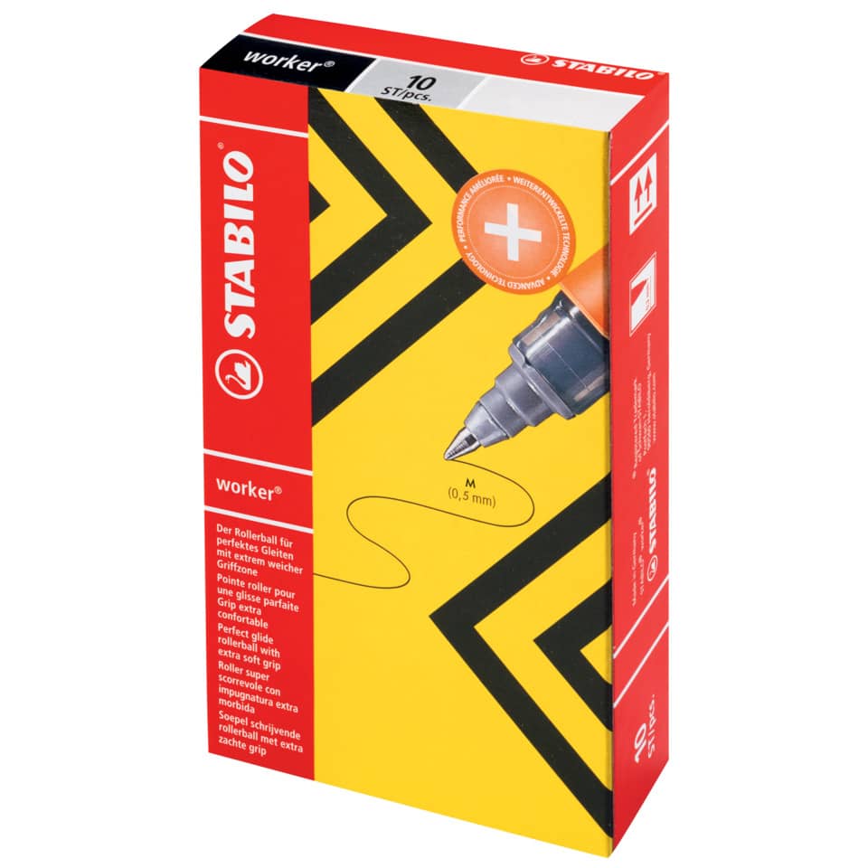 Roller Stabilo Worker 0,5 mm rosso 2018/40