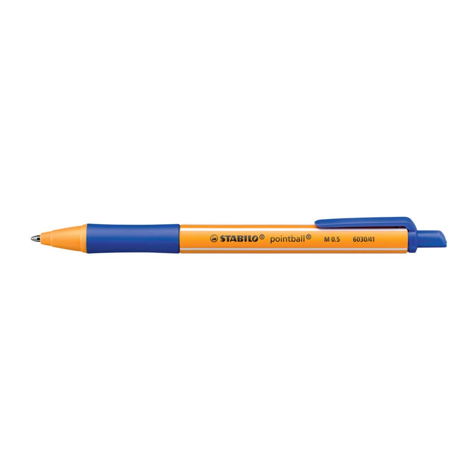 Penna a sfera a scatto Stabilo Pointball 0,5 mm blu 6030/41