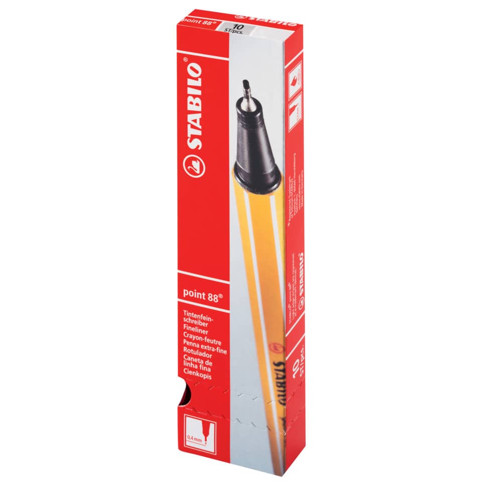 Fineliner Stabilo Point 88® 0,4 mm rosso - 88/40