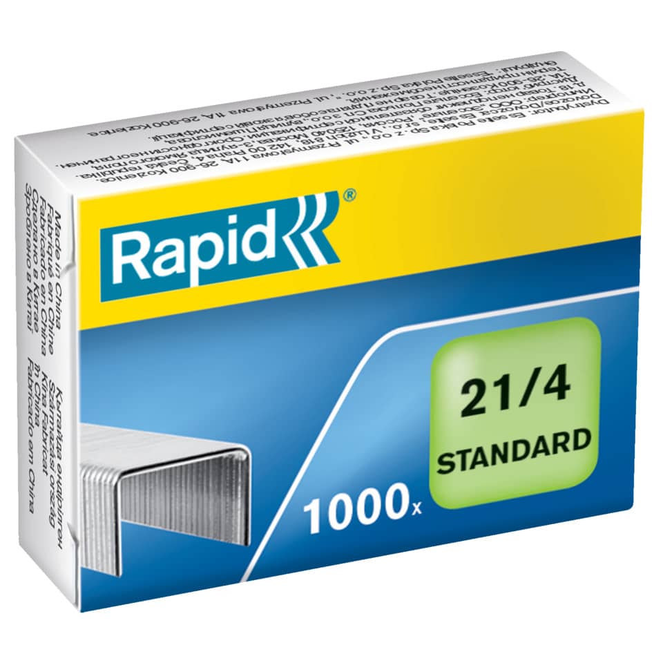 Punti metallici Rapid Standard 21/4 conf. da 1000 - 24867600