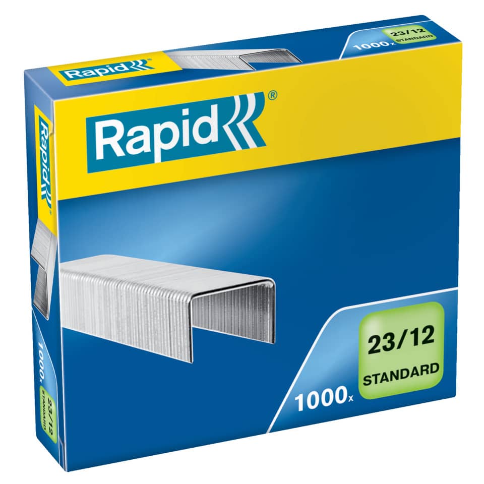 Punti metallici Rapid Standard 23/12 conf. da 1000 - 24869400