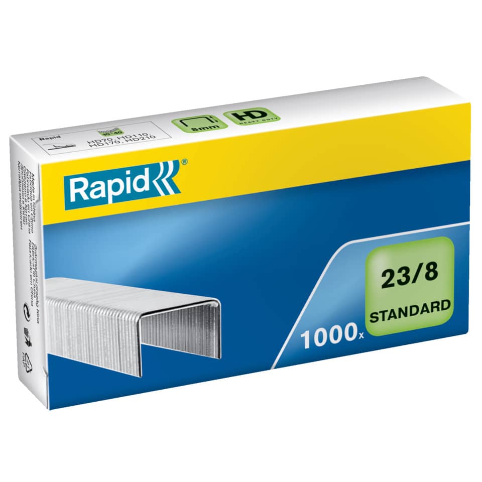 Punti metallici Rapid Standard 23/8 conf. da 1000 - 24869200