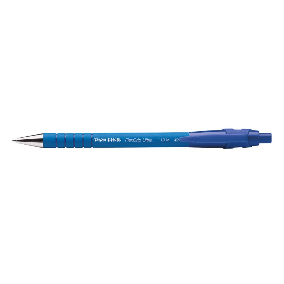 Penna a sfera a scatto Paper Mate Flexgrip Ultra M 1,0 mm blu confezione da 36 - 1910074