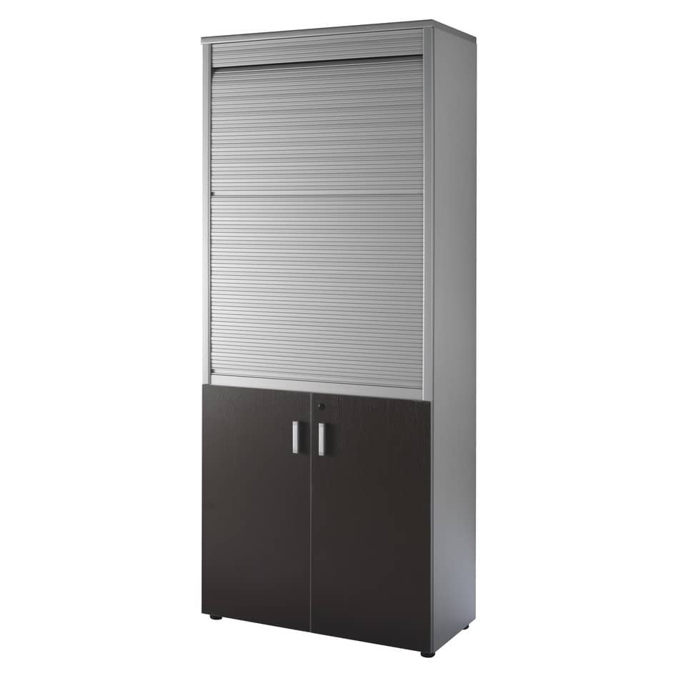 Coppia ante sezione bassa Frensy Spirit 90x90 cm wengé per mobile H.210 cm USPWM210B