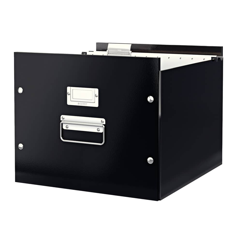 Contenitore per cartelle sospese Leitz CLICK & STORE A4 nero 35,7x28,5x36,7 cm 60460095