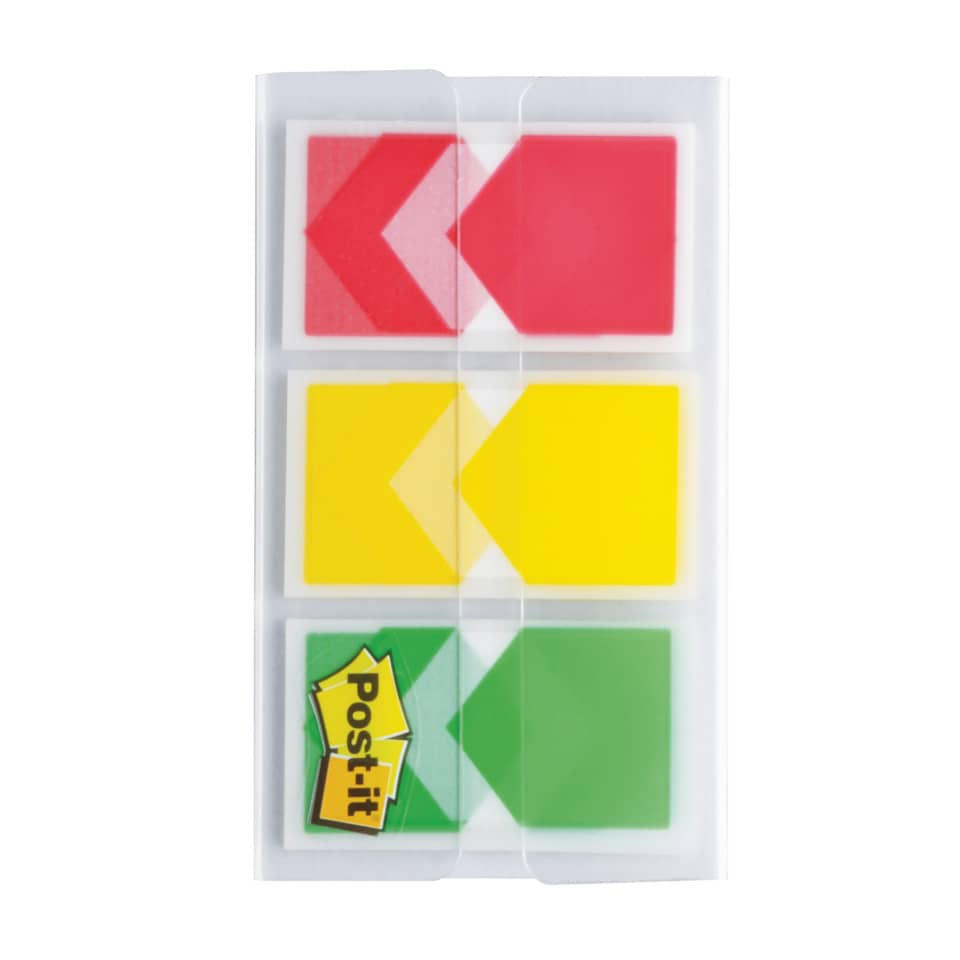 Segnapagina removibili Post-it® Index Medium Freccia assortiti 3 blocchetti da 20 - 682-ARR-RYG-EU