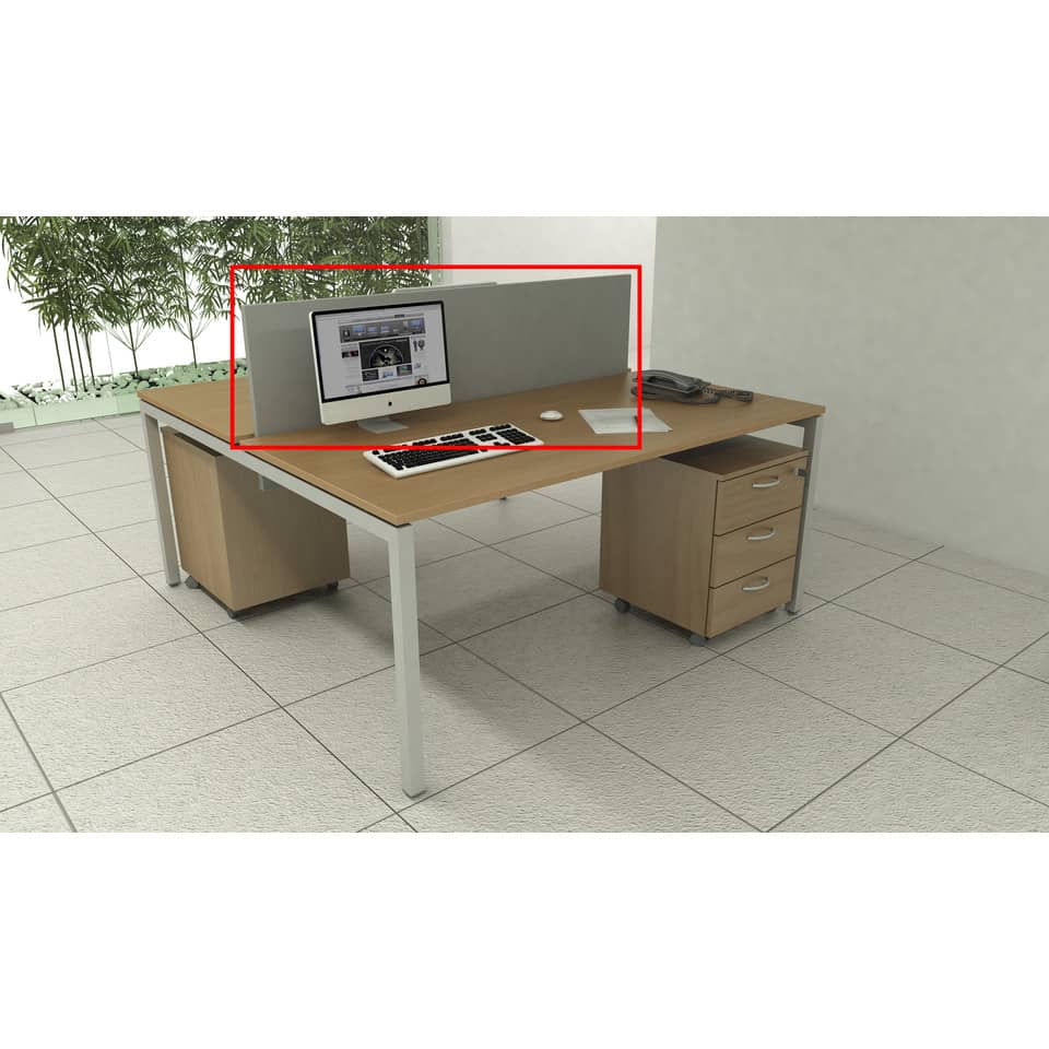 Pannello divisorio per bench Artexport Presto Venere Plus sp. 1,8 cm 108x52 cm grigio alluminio - PAR / 120/5