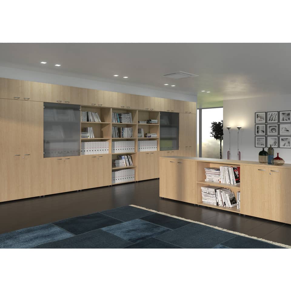 Mobile a giorno alto componibile Artexport 2898 90x44x200 cm - Rovere AR-ST-C