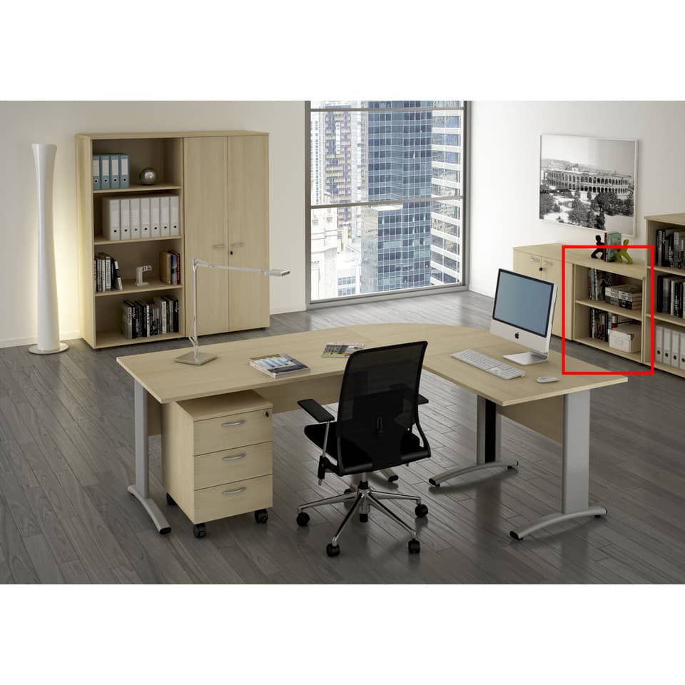 Mobile a giorno basso Artexport Presto 1 ripiano regolabile 80x35x72 cm faggio 030/6
