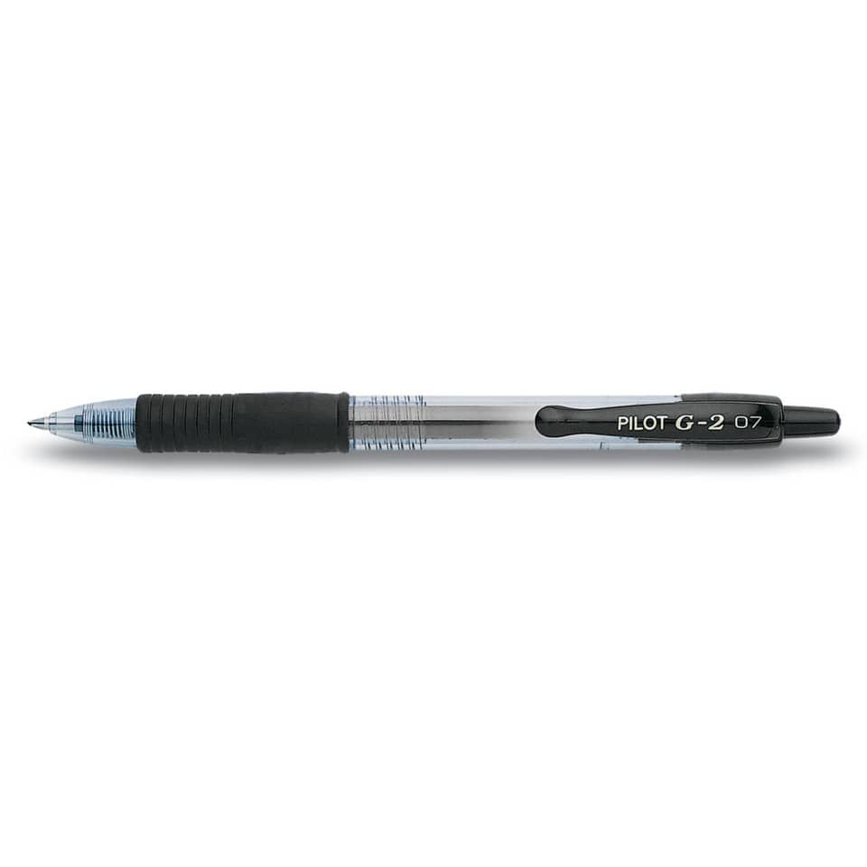 Penna gel a scatto Pilot Gel G-2 0,7 mm nero Value Pack 16+4 GRATIS - 000017