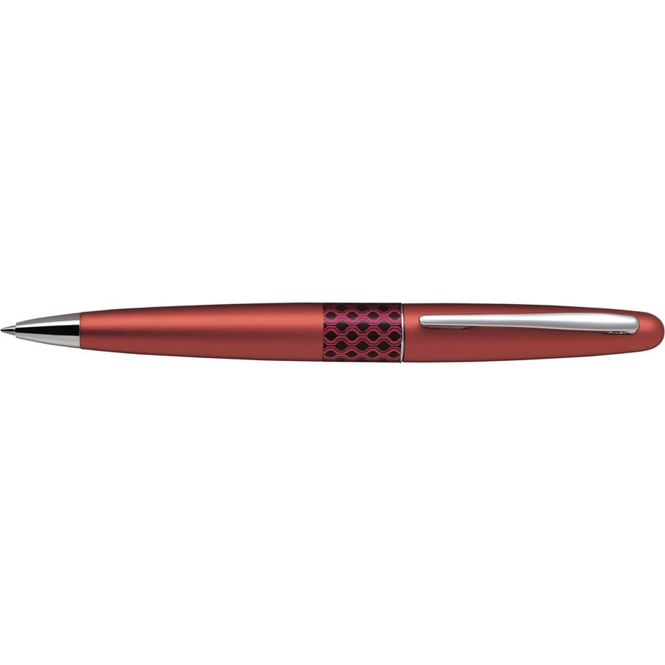 Penna a sfera Pilot MR Retro Pop Collection 0,7 mm blu fusto rosso con astuccio e borsina regalo - 006473