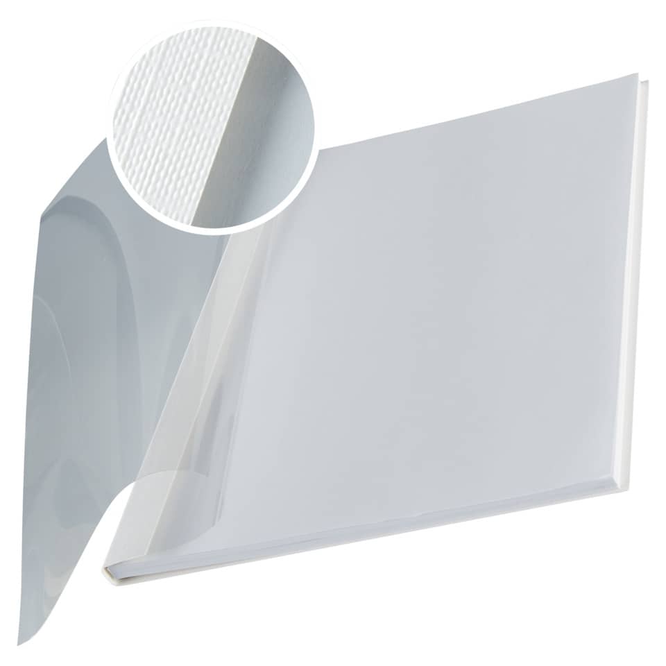 Copertina flessibile max 36-70 fogli Leitz impressBIND in PPL con dorso da 7 mm A4 bianco conf. da 10 - 73990001