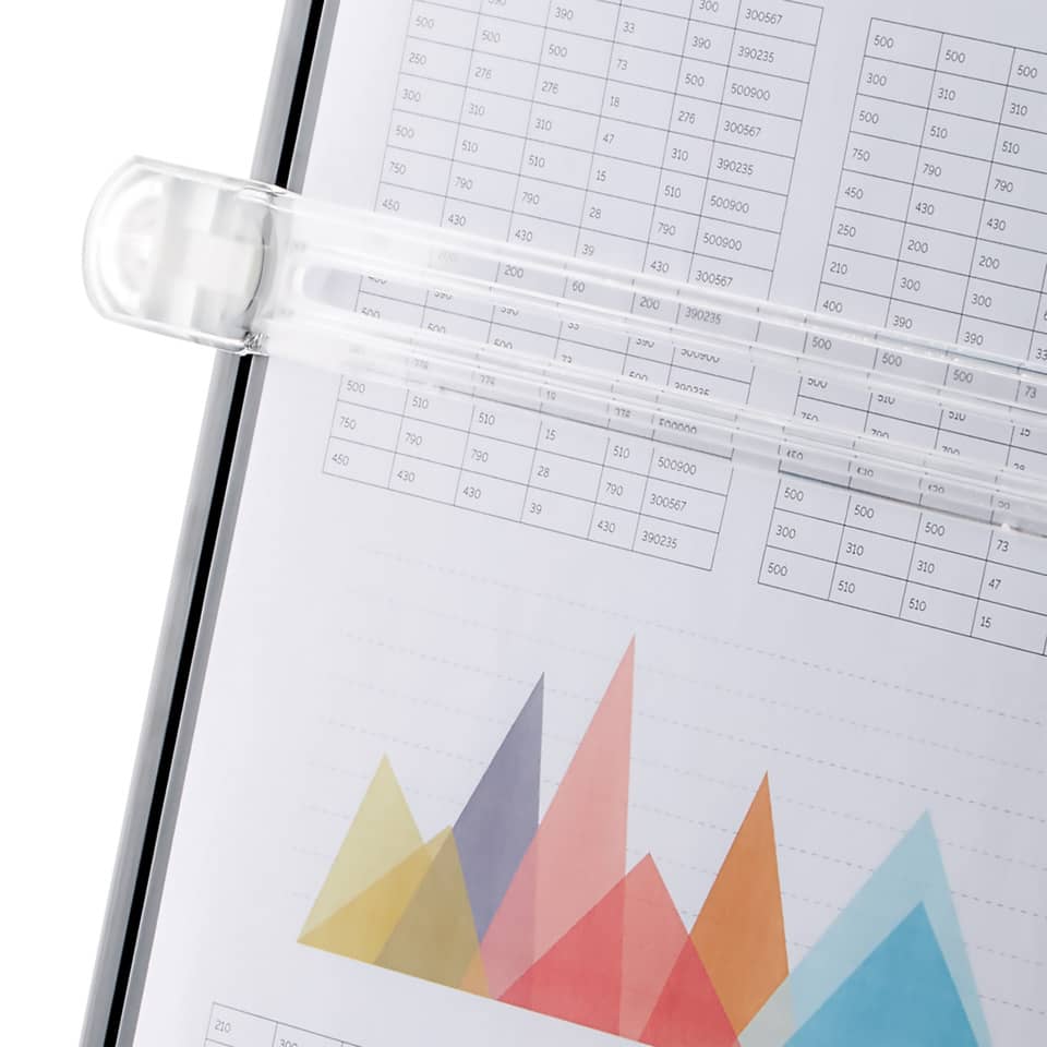 Leggio FELLOWES desktop standard plastica grafite capacità 100 fogli 9169701