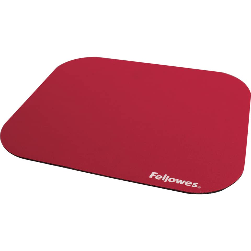 Tappetino mouse FELLOWES Premium gomma/lycra rosso 58022