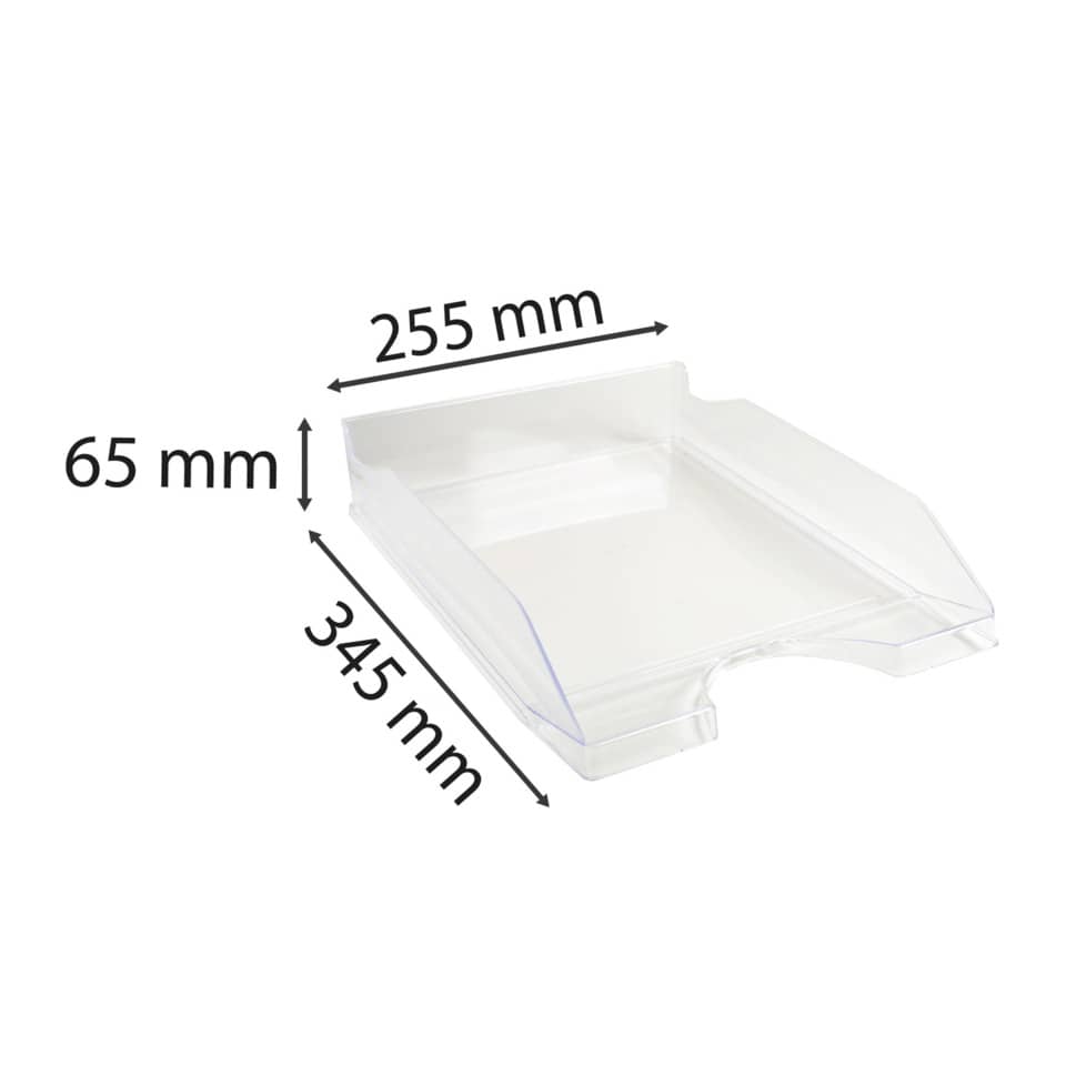 Vaschetta portacorrispondenza Exacompta ECOTRAY Office plastica A4+ cristallo 12323D