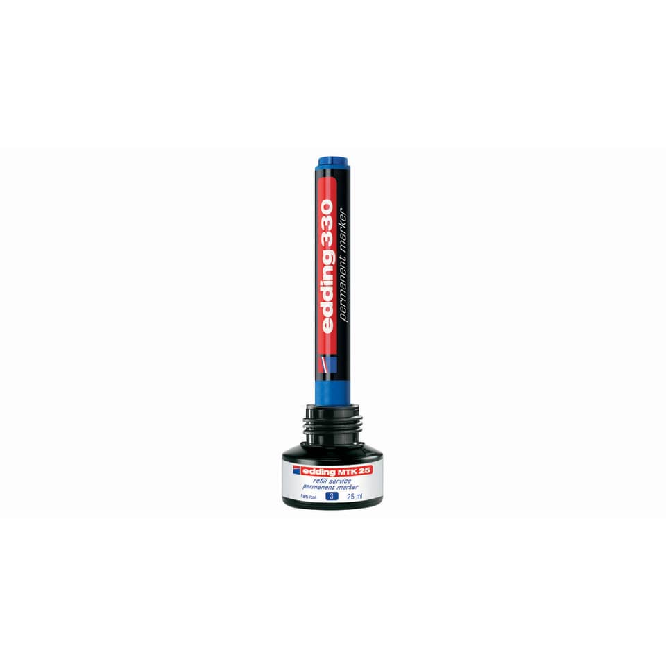 Marcatore permanente edding 330 punta scalpello 1-5 mm nero 4-330001