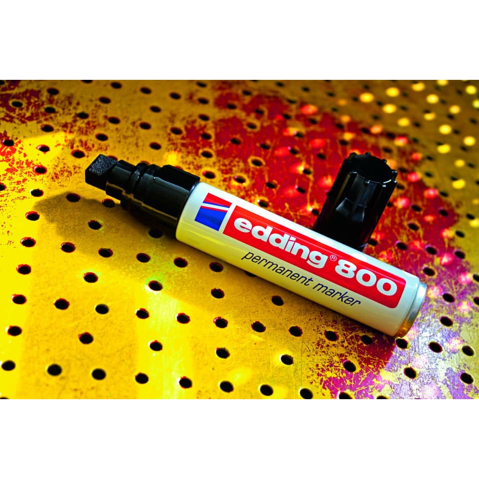Marcatore permanente edding 800 punta scalpello 4-12 mm blu 4-800003