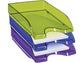 Vaschetta portacorrispondenza CepPro Happy impilabile CEP in polistirene max 450 fogli blu elettr.- 1002000721