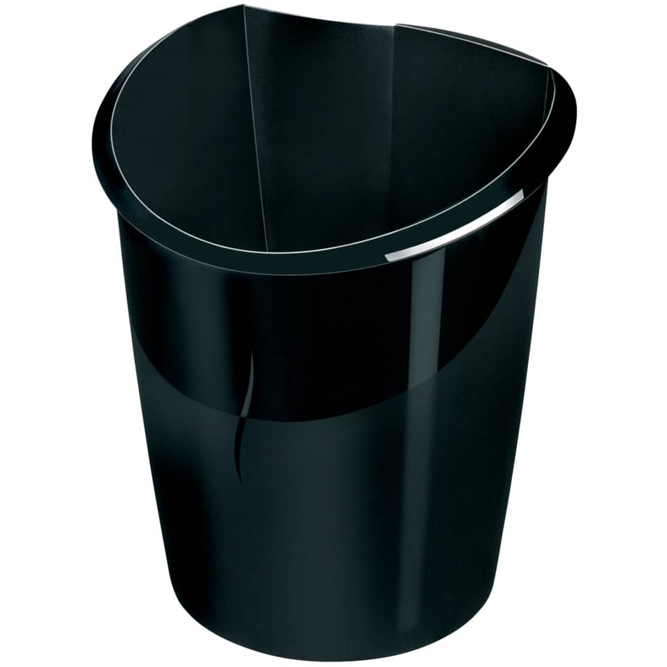 Cestino Ellypse 15L CEP in polipropilene con sistema Click per collegare due cestini nero - 1003200161