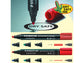 Marcatore punta a scalpello Staedtler Lumocolor permanent marker 350 2-5 mm blu - 350-3