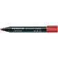 Marcatore punta a scalpello Staedtler Lumocolor permanent marker 350 2-5 mm rosso - 350-2
