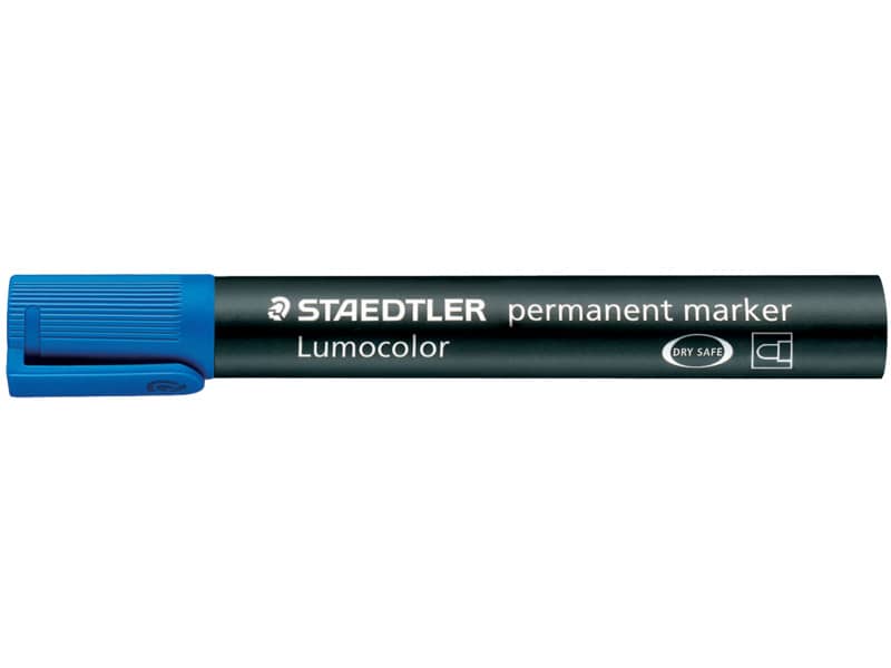 Marcatore permanente punta tonda Staedtler Lumocolor permanent marker 352 2 mm blu - 352-3