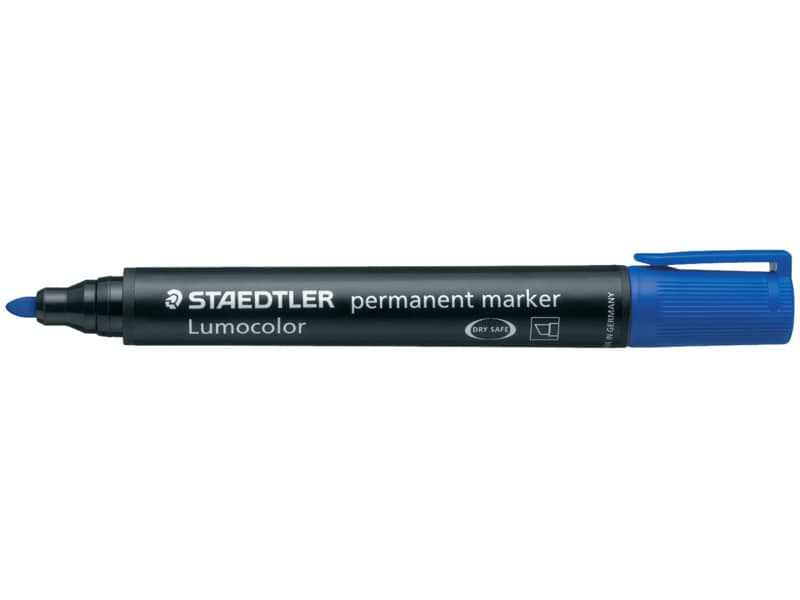 Marcatore permanente punta tonda Staedtler Lumocolor permanent marker 352 2 mm blu - 352-3