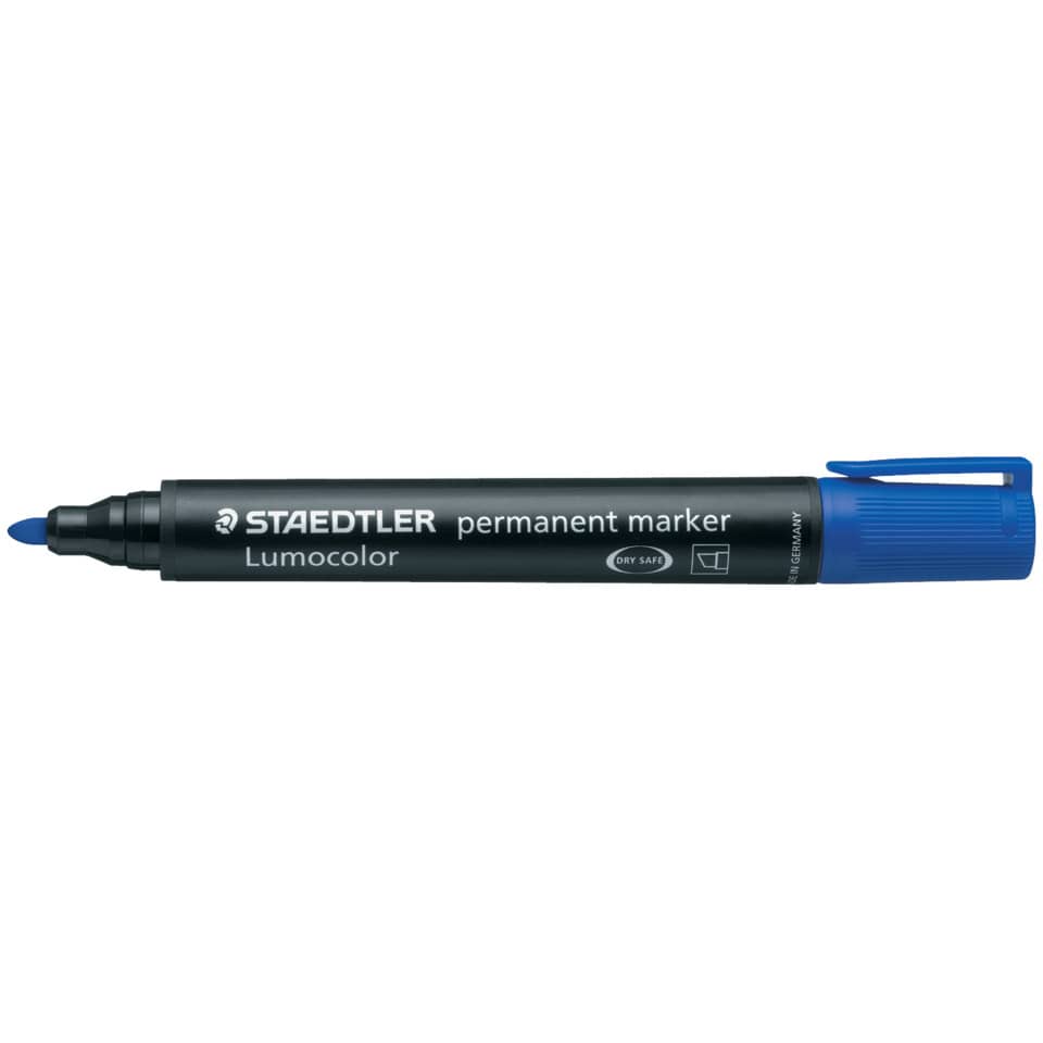 Marcatore permanente punta tonda Staedtler Lumocolor permanent marker 352 2 mm blu - 352-3