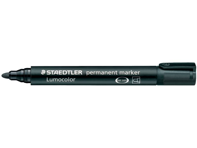 Marcatore permanente punta tonda Staedtler Lumocolor permanent marker 352 2 mm nero - 352-9