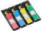 Segnapagina removibili Post-it® Index Mini con dispenser blu, giallo, verde, rosso  4 confezioni da 35 - 683-4