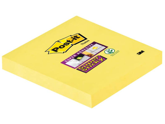 Foglietti riposizionabili Post-it® Super Sticky Notes 76x76 mm 90 ff giallo oro 654-S