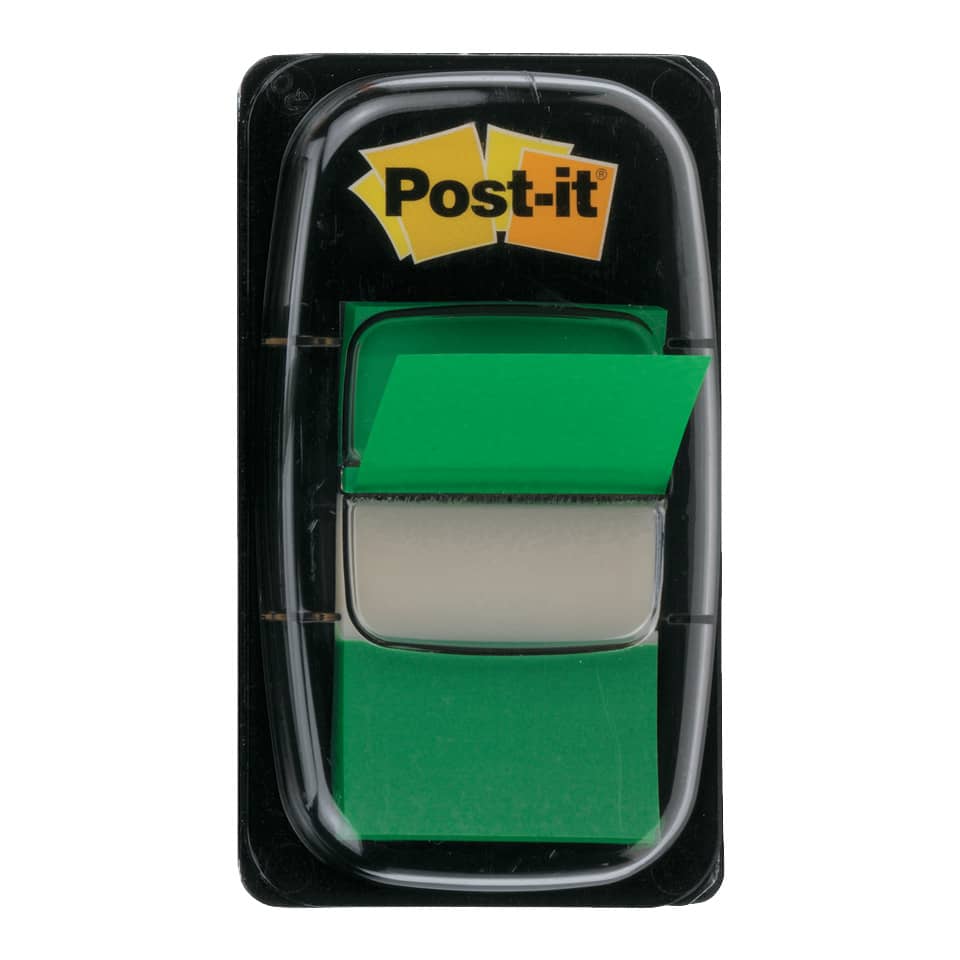 Segnapagina removibili Post-it® Index Medium con dispenser verde 50 segnapagina - 680-3