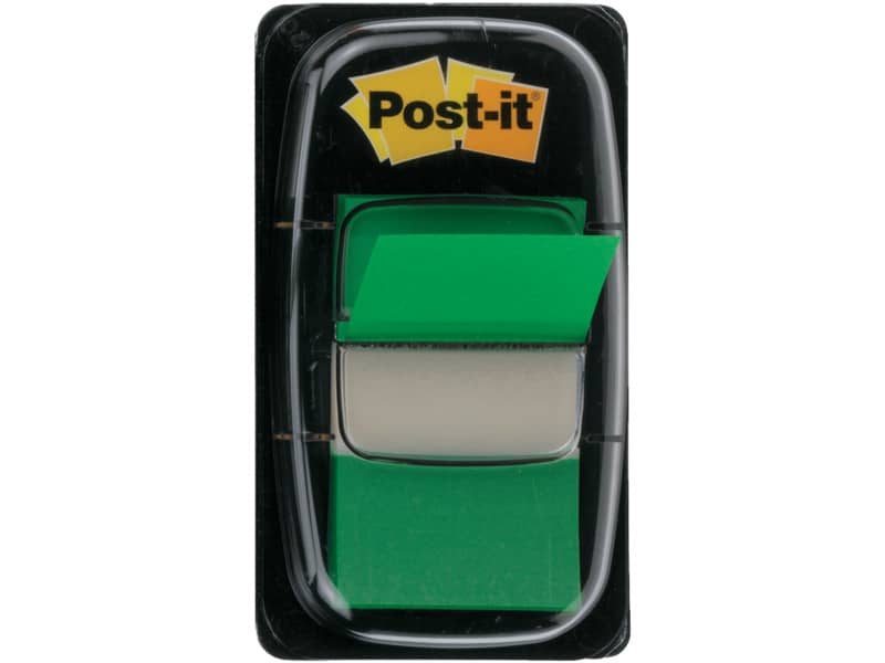 Segnapagina removibili Post-it® Index Medium con dispenser verde 50 segnapagina - 680-3