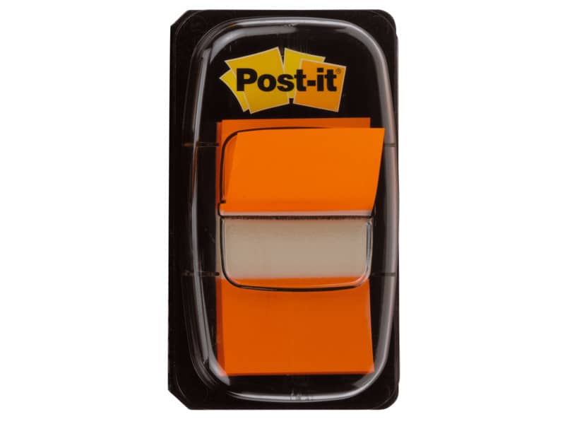 Segnapagina removibili Post-it® Index Medium con dispenser arancione 50 segnapagina - 680-4