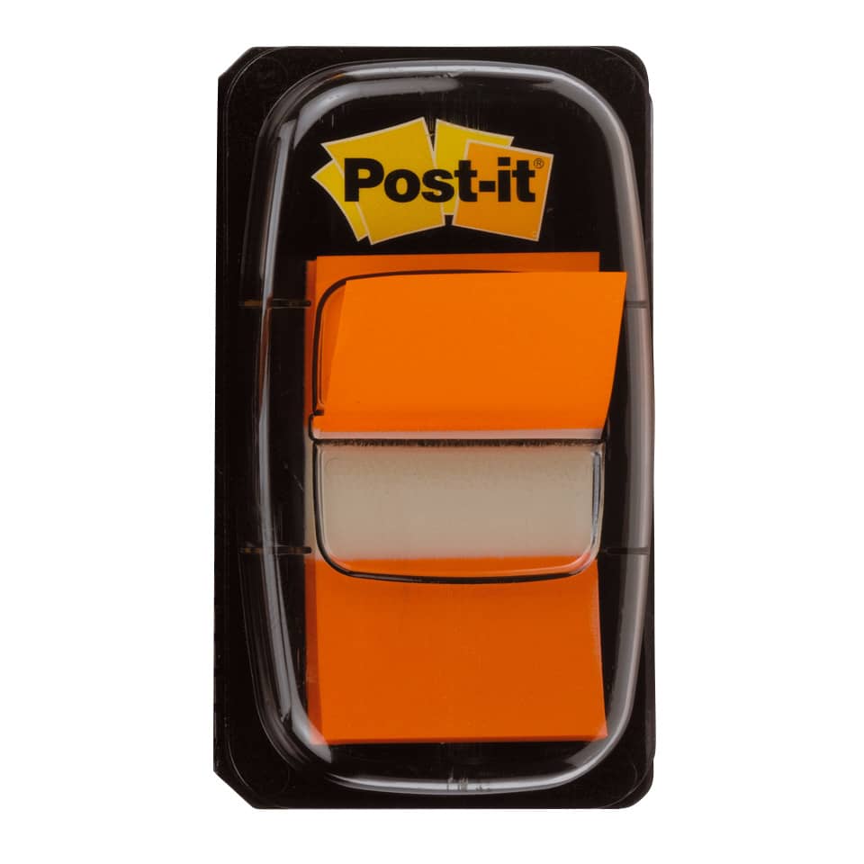 Segnapagina removibili Post-it® Index Medium con dispenser arancione 50 segnapagina - 680-4