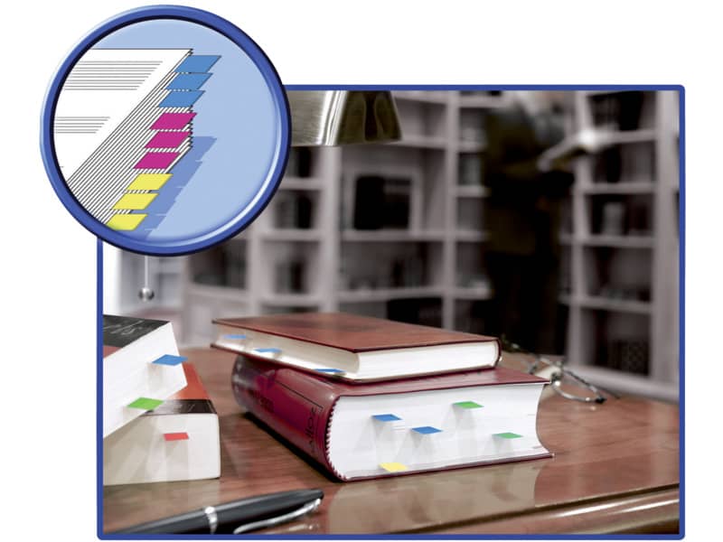 Segnapagina removibili Post-it® Index Mini con dispenser brillanti assortiti 5 confezioni da 20 - 683-5CBEU