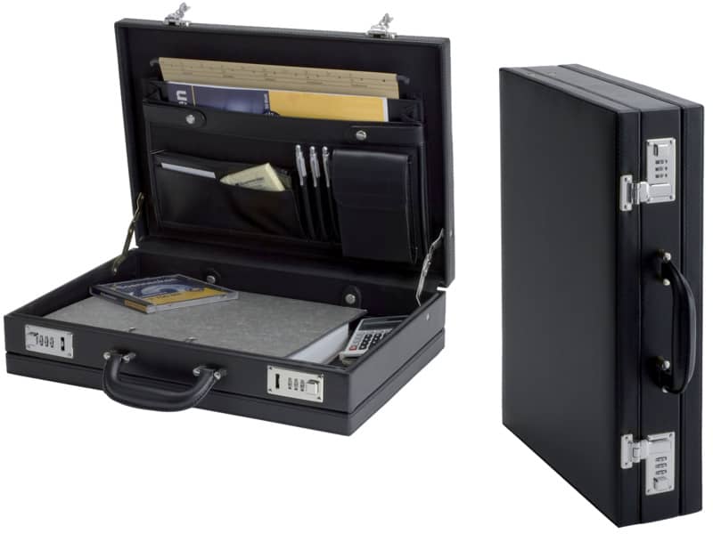 Valigetta ventiquattrore Alassio PONTE in ecopelle 44,5x10,5x32 cm nero 92300