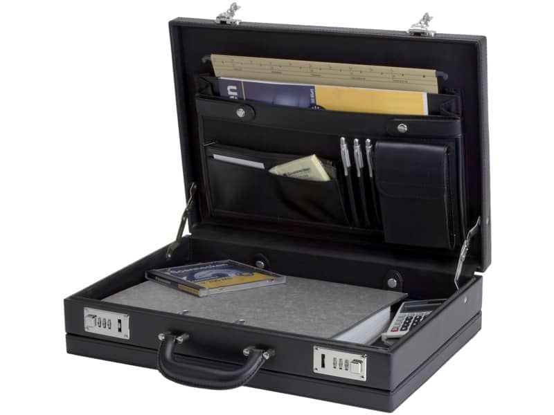 Valigetta ventiquattrore Alassio PONTE in ecopelle 44,5x10,5x32 cm nero 92300