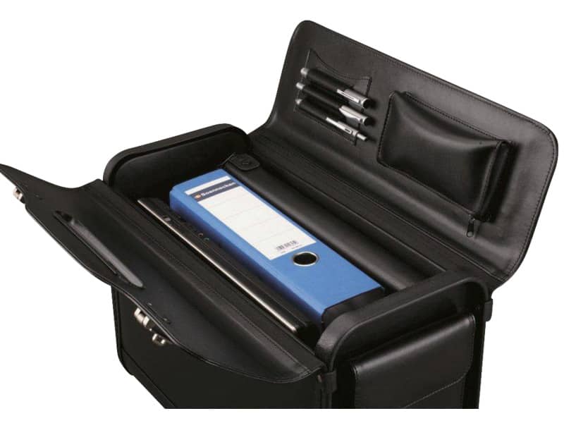 Borsa pilota Alassio GENOVA in ecopelle 45,5x20x34 cm nero 45028