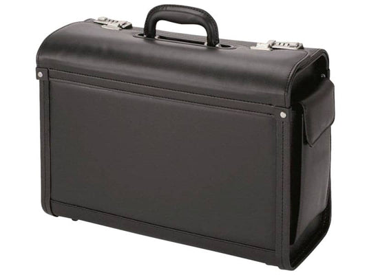 Borsa pilota Alassio GENOVA in ecopelle 45,5x20x34 cm nero 45028