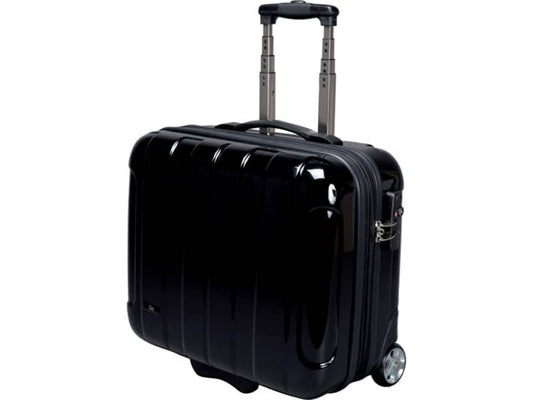 Trolley portadocumenti JSA in policarbonato 43x21x40 cm nero 45513