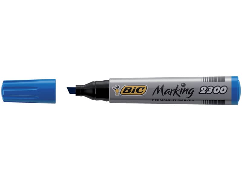 Marcatore permanente BIC Marking 2300 punta scalpello 3,7-5,5 mm blu 8209253