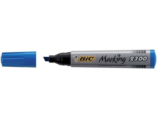 Marcatore permanente BIC Marking 2300 punta scalpello 3,7-5,5 mm blu 8209253