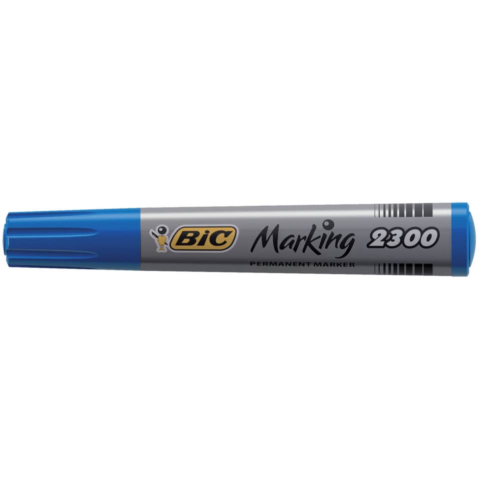 Marcatore permanente BIC Marking 2300 punta scalpello 3,7-5,5 mm blu 8209253