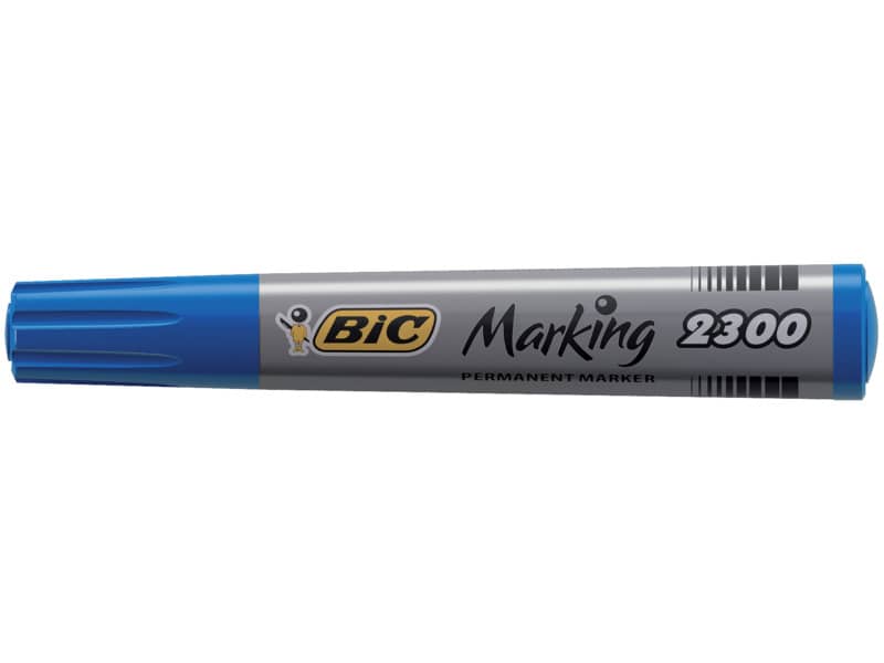 Marcatore permanente BIC Marking 2300 punta scalpello 3,7-5,5 mm blu 8209253