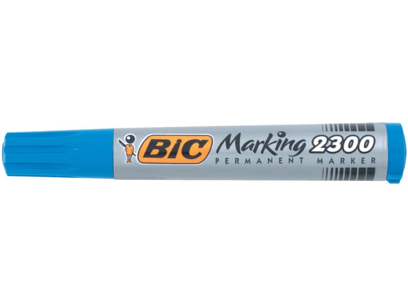 Marcatore permanente BIC Marking 2300 punta scalpello 3,7-5,5 mm blu 8209253