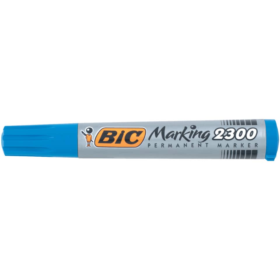 Marcatore permanente BIC Marking 2300 punta scalpello 3,7-5,5 mm blu 8209253