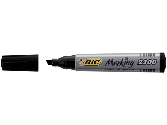 Marcatore permanente BIC Marking 2300 punta scalpello 3,7-5,5 mm nero 8209263