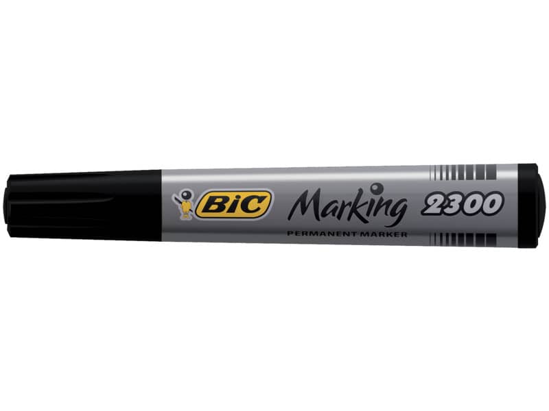 Marcatore permanente BIC Marking 2300 punta scalpello 3,7-5,5 mm nero 8209263