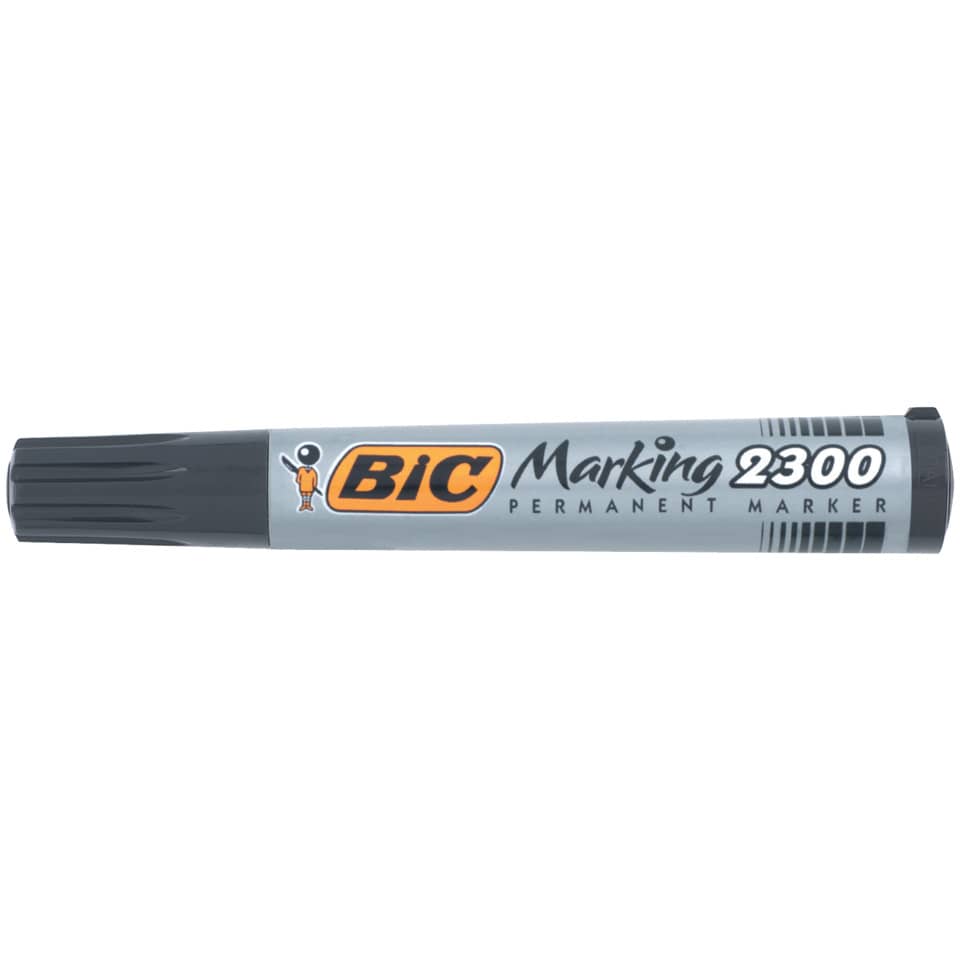 Marcatore permanente BIC Marking 2300 punta scalpello 3,7-5,5 mm nero 8209263